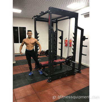 Power rack γυμναστήριο ανύψωση 3D smith μηχανή